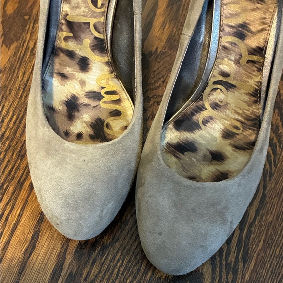 Sam Edelman Tan Leather Suede Women's Pumps 9.5 - Picture 3 of 10
